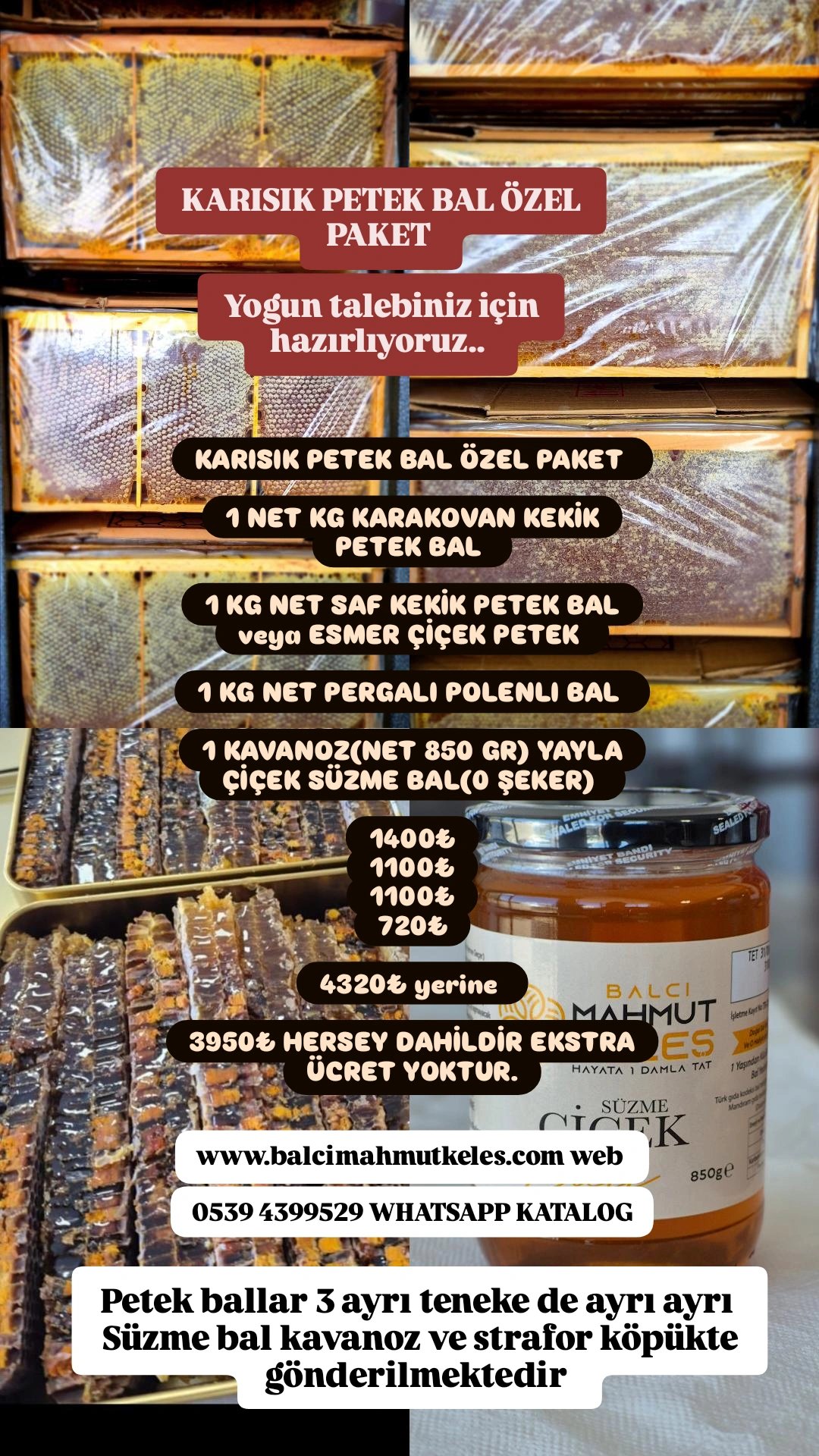 2026/10/1292714.jpg KARISIK PETEK BAL ÖZEL PAKET - Görsel 1